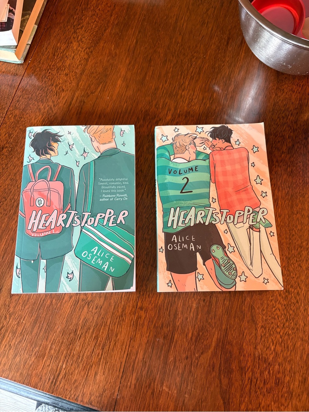 Heartstopper Volumes 1 & 2 Alice Oseman YA Graphic Novel Paperback Book Lot